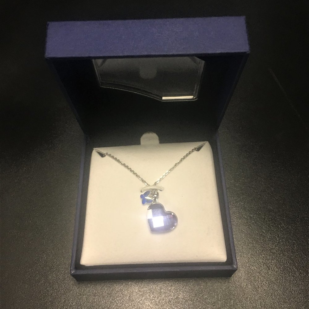 Swarovski Heart Necklace w/ Extendable Chain
